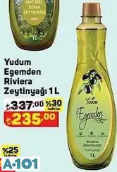 YUDUM EGEMDEN RİVİERA ZEYTİNYAĞI 1L